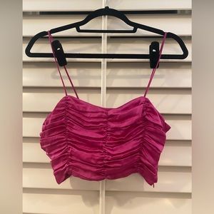 Zara Pink Silk Tank Top